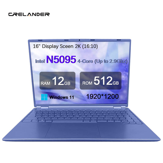 Crelander Z160  16 Inch Laptop FHD 1920x1200 IPS Screen N5095 procssor