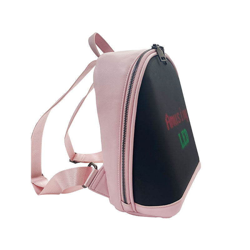 CRELANDER pink LED Backpack Suitable for ladies, girls, students and children