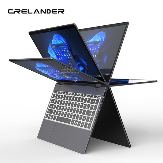 CRELANDER Z141 YOGA Laptop Intel N100 Processor IPS Touch Screen