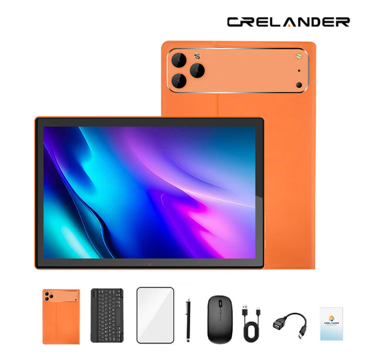 CRELANDER T70PRO 10.1 Inch Tablet with 24GB(8+16GB Expanded) RAM And 128GB ROM +Support 1TB TF Expansion, 1280x800 IPS