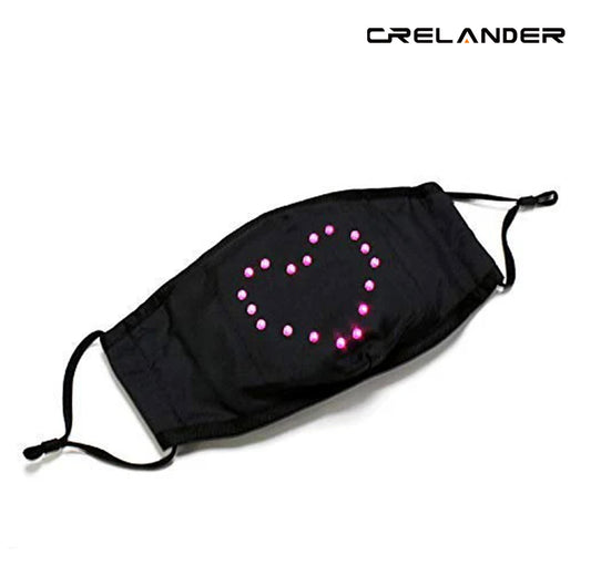 Crelander Voice Activated LED Face Mask