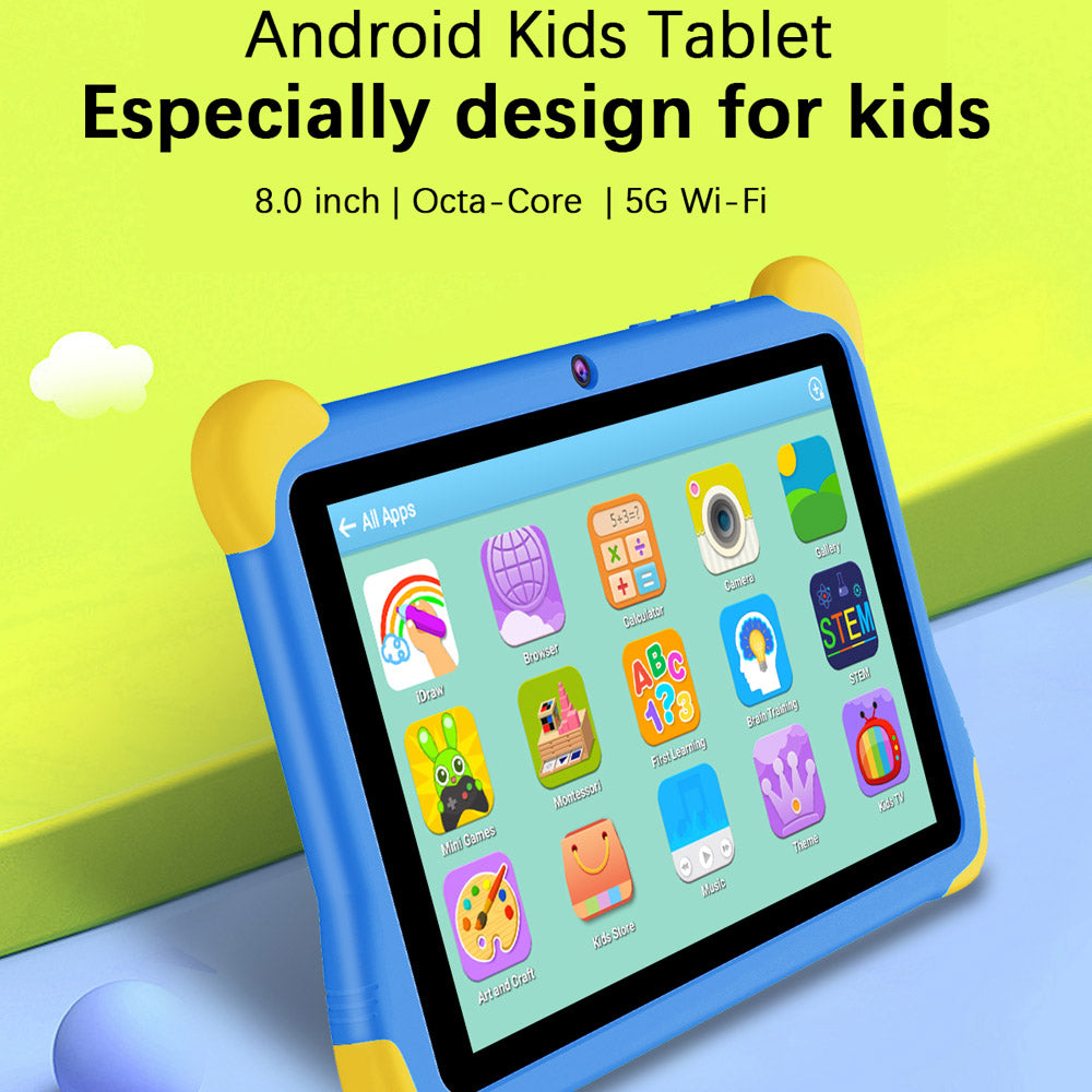 CRELANDER 8 " Kids Tablet Children Study Education  Mini Android Tablet PC