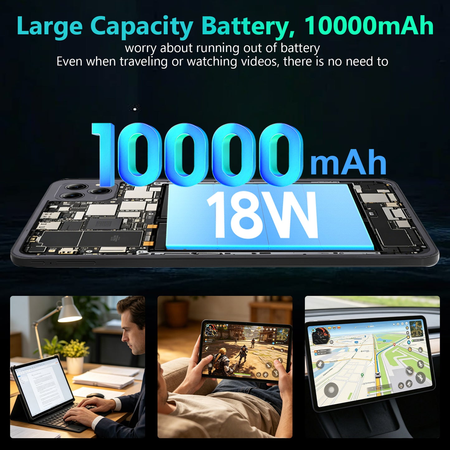 CRELANDER T66 Tablet 13.4 Inch Android 16 Tablets 120Hz Display