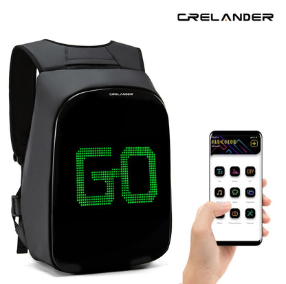 CRELANDER LED Motorcycle Backpack(Expand The Space And Put In Your Helmet)-revnsk8