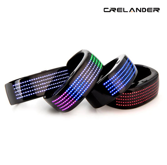 Crelander Bluetooth DIY Luminous LED Display Bracelet