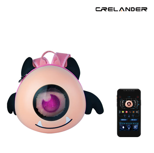 CRELANDER Imp Kids Cute LED Backpack