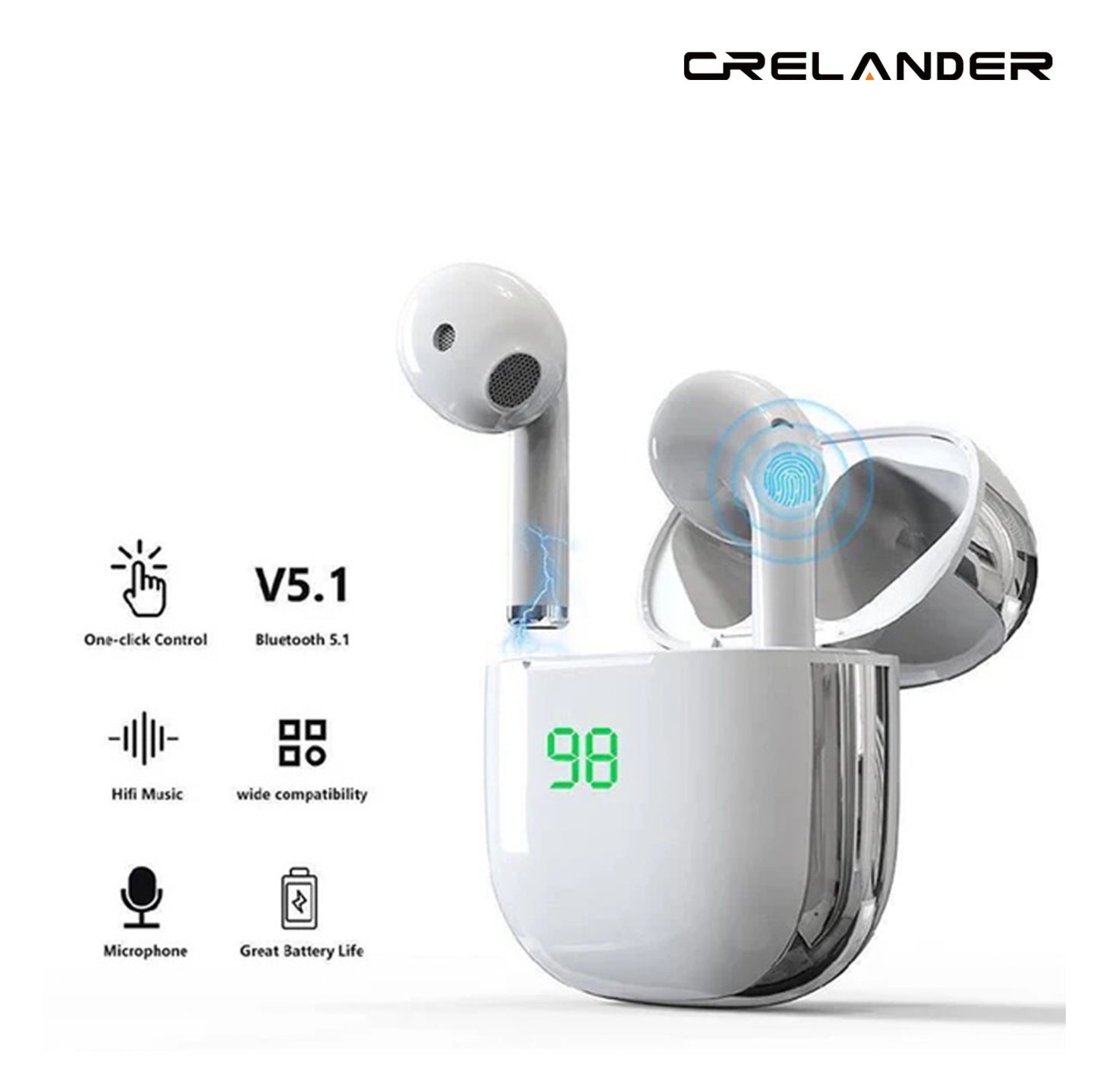 K6 TWS Earbuds Wireless Bluetooth 5.0 Earphone