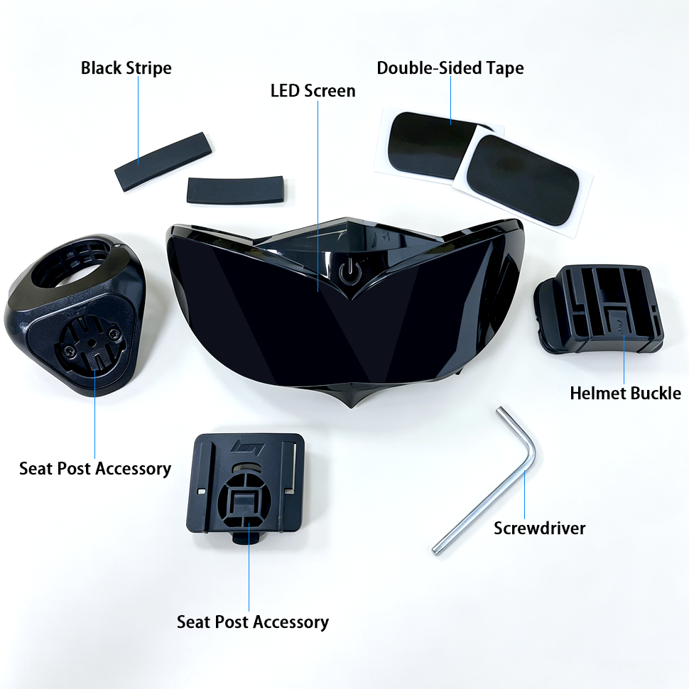 Crelander Helmet lights and bicycle taillights with cool LED colors, perfect for outdoor cycling(Helmet not included).
