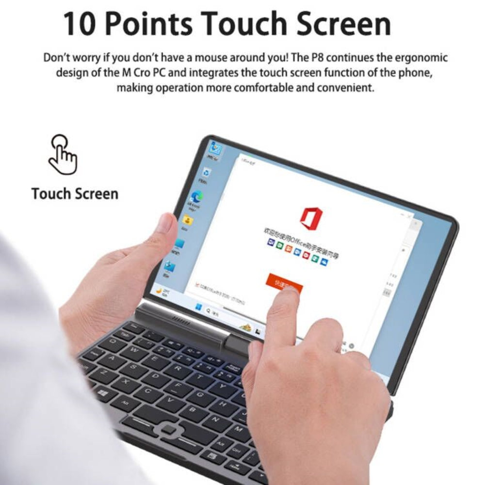 P8 Computer Crelander P8 Pocket Laptop 8 inch Intel Alder Lake N95 Mini PC – Crelanders