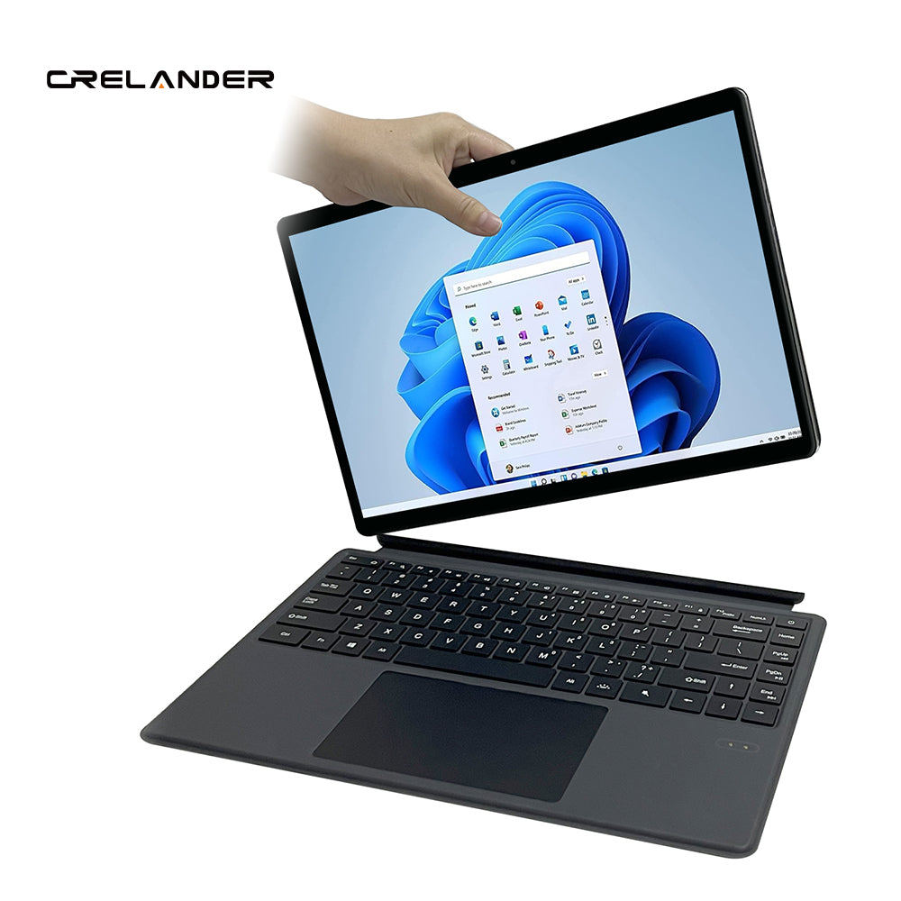 CRELANDER F141 2 in 1 Laptop Intel N100 Notebook 14 Inch 2K Touch Scre ...