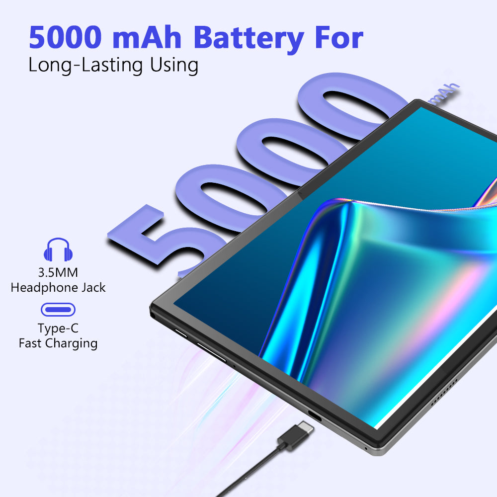 CRELANDER T50 Tablet PC 10.1 Inch IPS Screen Octa Core 16GB+128GB Dual