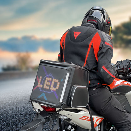 Cajas impermeables de la cola del asiento de la motocicleta de Crelander con la pantalla de visualización llevada