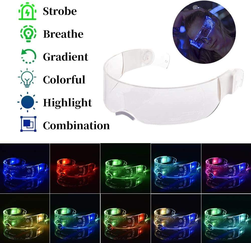 Crelander Colorful Luminous LED Glasses