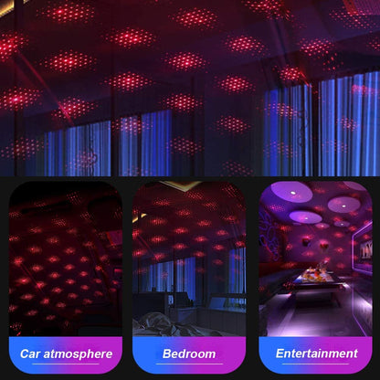 Crelander LED Star Night Light para techo de coche, dormitorio