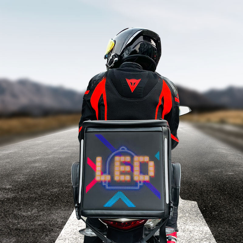 Crelander Waterproof Motorcycle Seat Tail Boxes With Led Display Screen