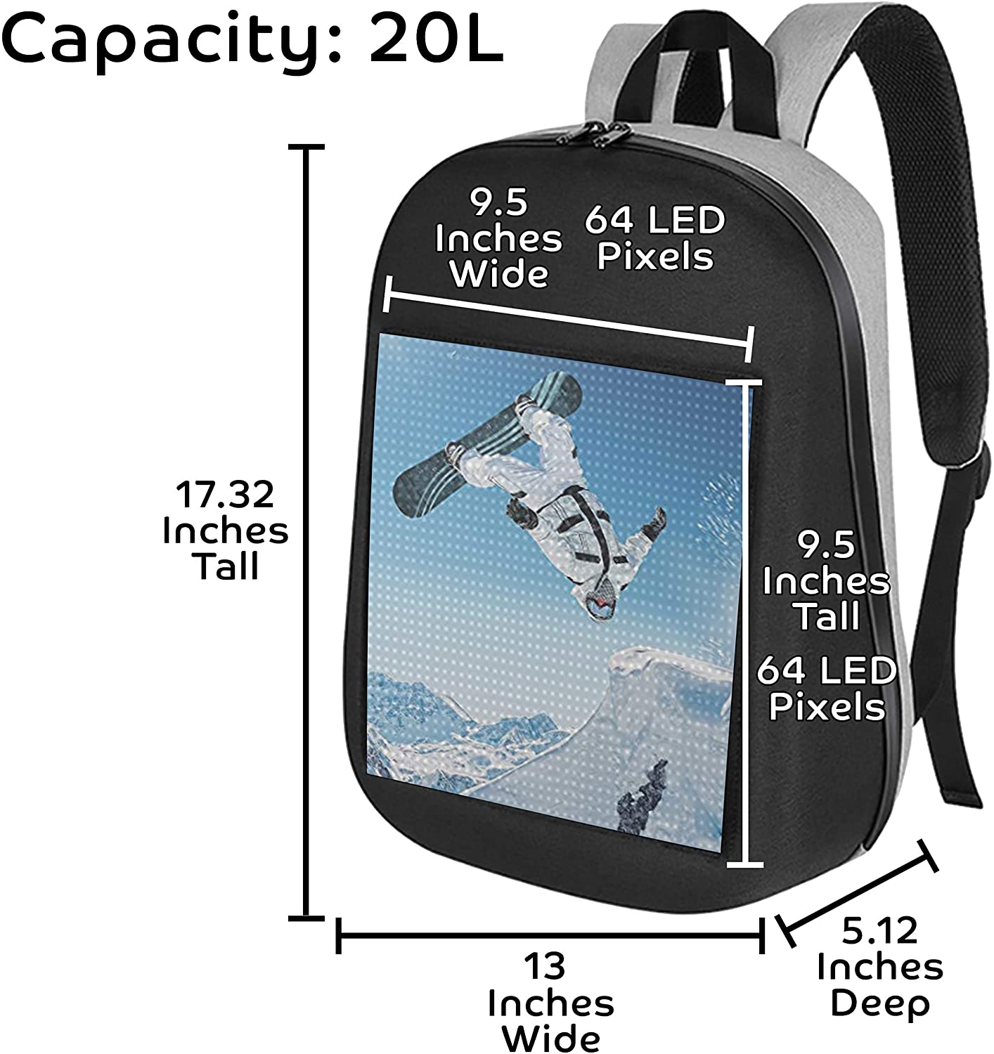 CRELANDER  2nd Generation LED Backpack