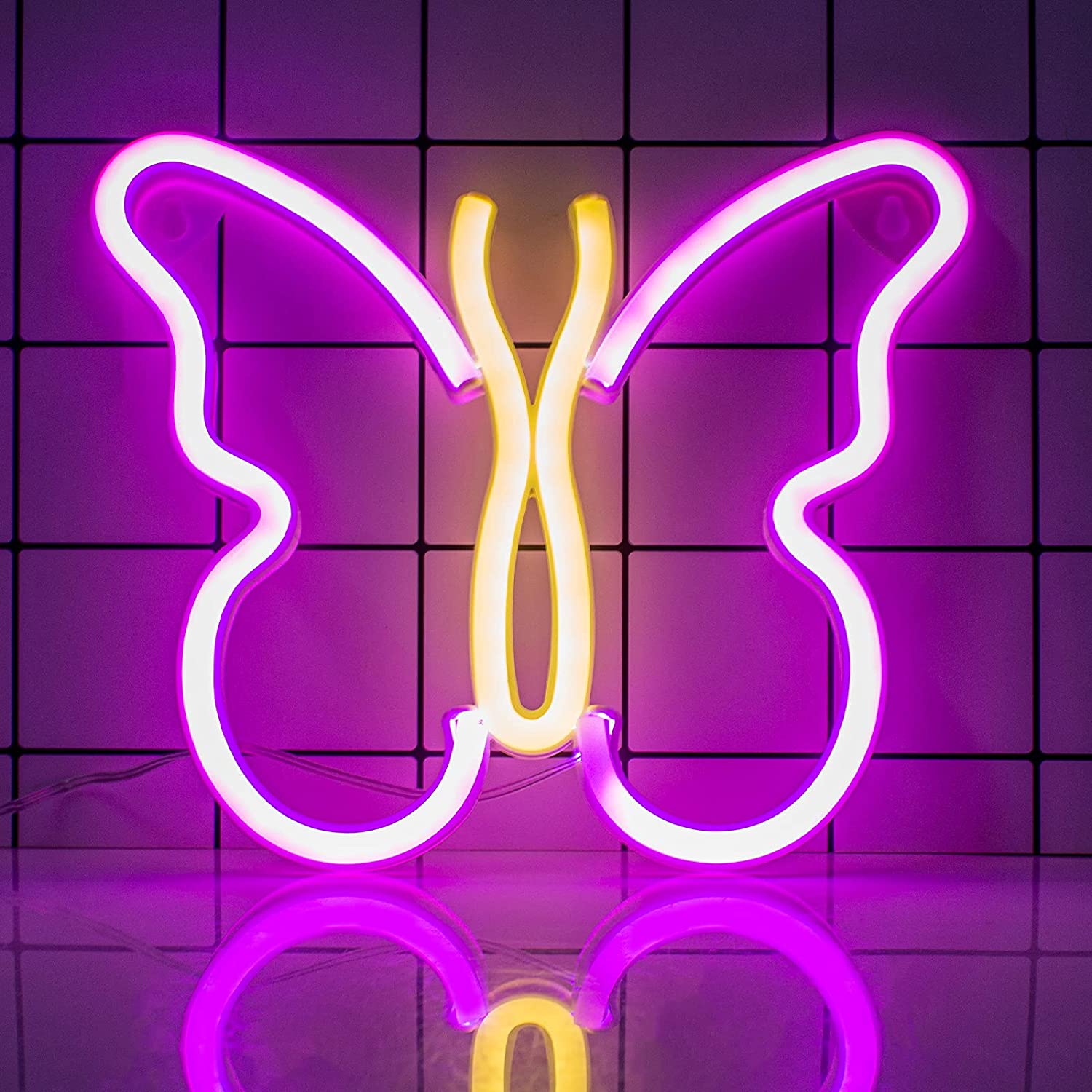 Crelander Butterfly LED Neon Light Sign