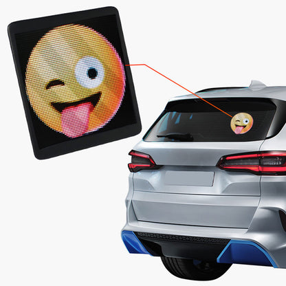 Pantalla LED de estrella de coche Emoji controlada por voz de Crelander