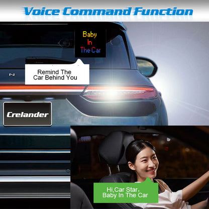 Pantalla LED de control de voz Crelander CAR STAR para automóvil (64 * 64)