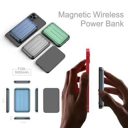 Mag-Safe Wireless Magnético 15W Cargador portátil rápido 5000MAH Power Bank