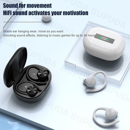 R200 Sports Bluetooth Wireless  Bluetooth Earphones IPX5 Waterproof Ear Hooks HiFi Stereo Music Earbuds for Phone