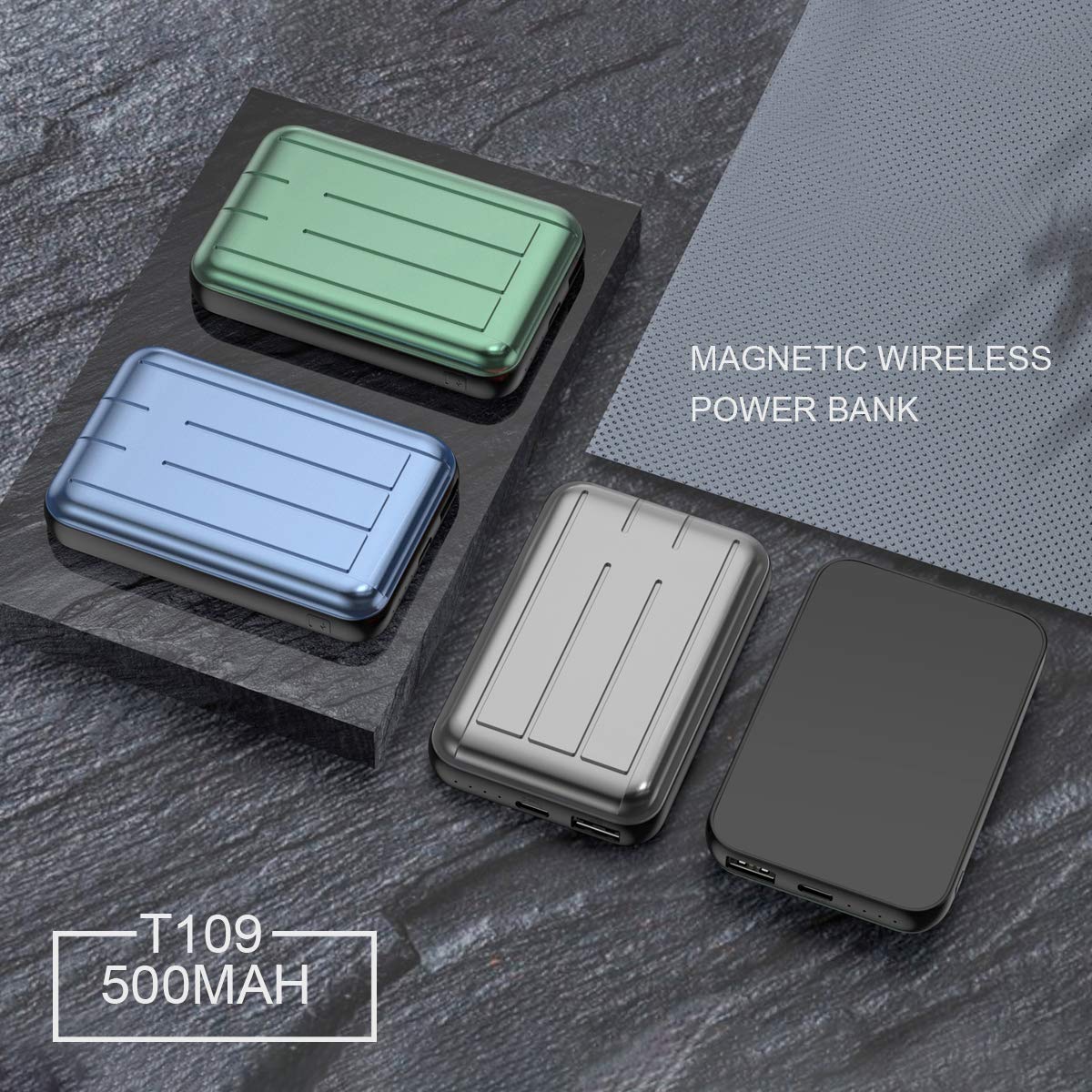 Mag-Safe Wireless Magnético 15W Cargador portátil rápido 5000MAH Power Bank