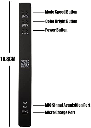 Tira de luces LED con control de voz Crelander RGB