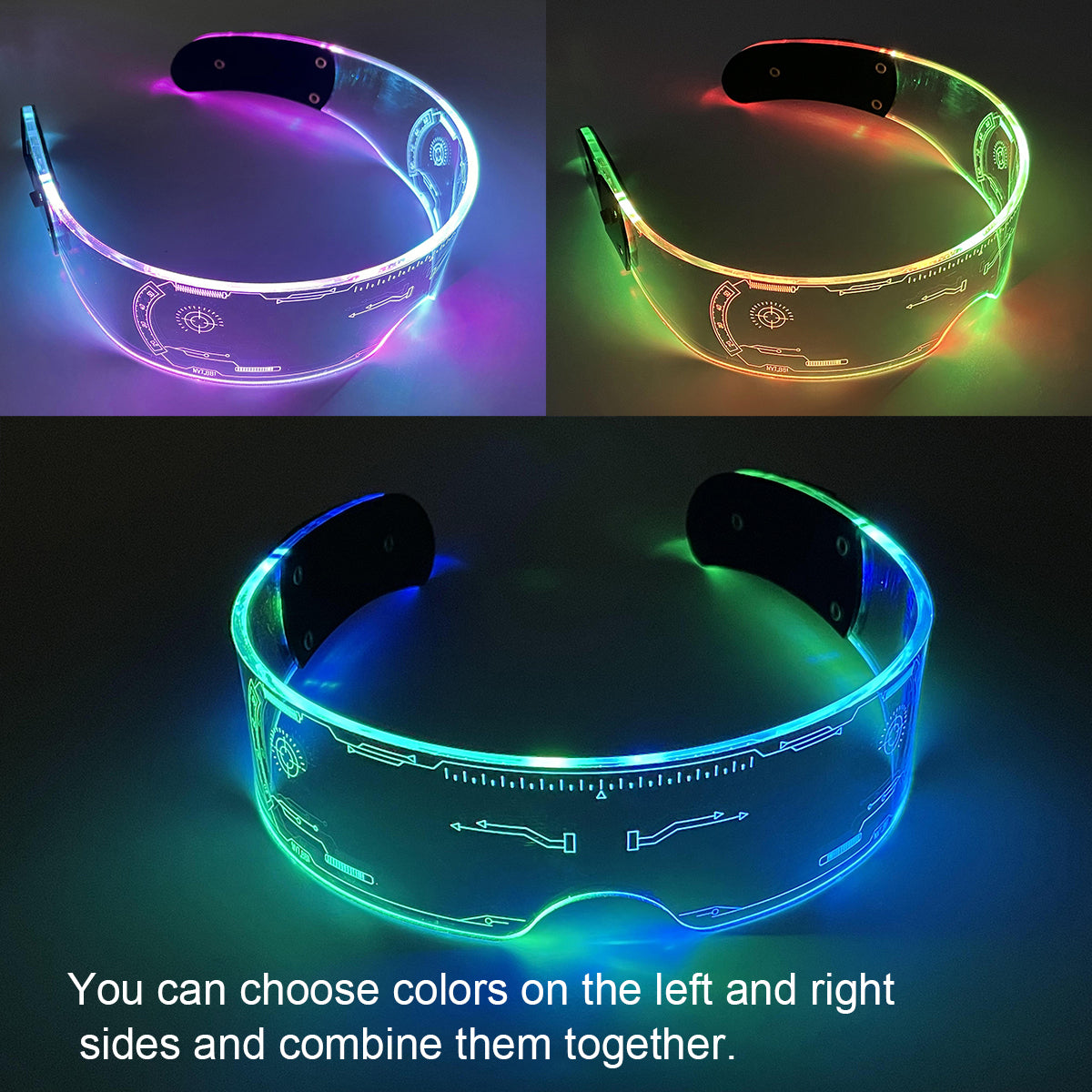 Crelander Colorful Luminous LED Glasses