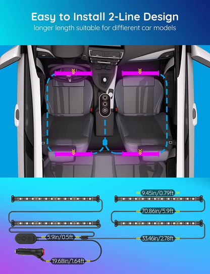 Crelander LED Strips Interior Lights For Car