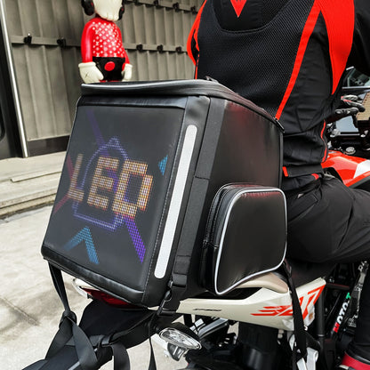 Cajas traseras de asiento de motocicleta a prueba de agua con pantalla LED -revnsk8