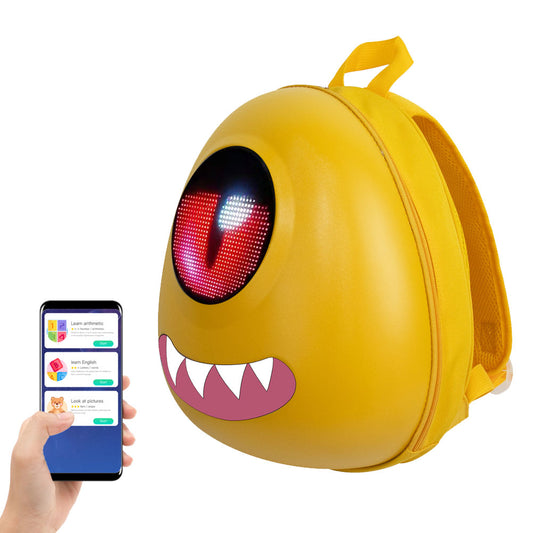 Crelander Monster LED Bolso para niños con ojos
