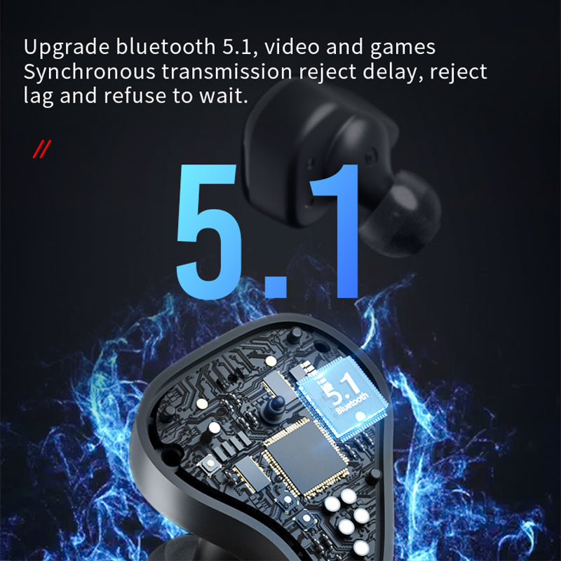 Mini altavoz Bluetooth inalámbrico portátil 2 en 1 con auriculares