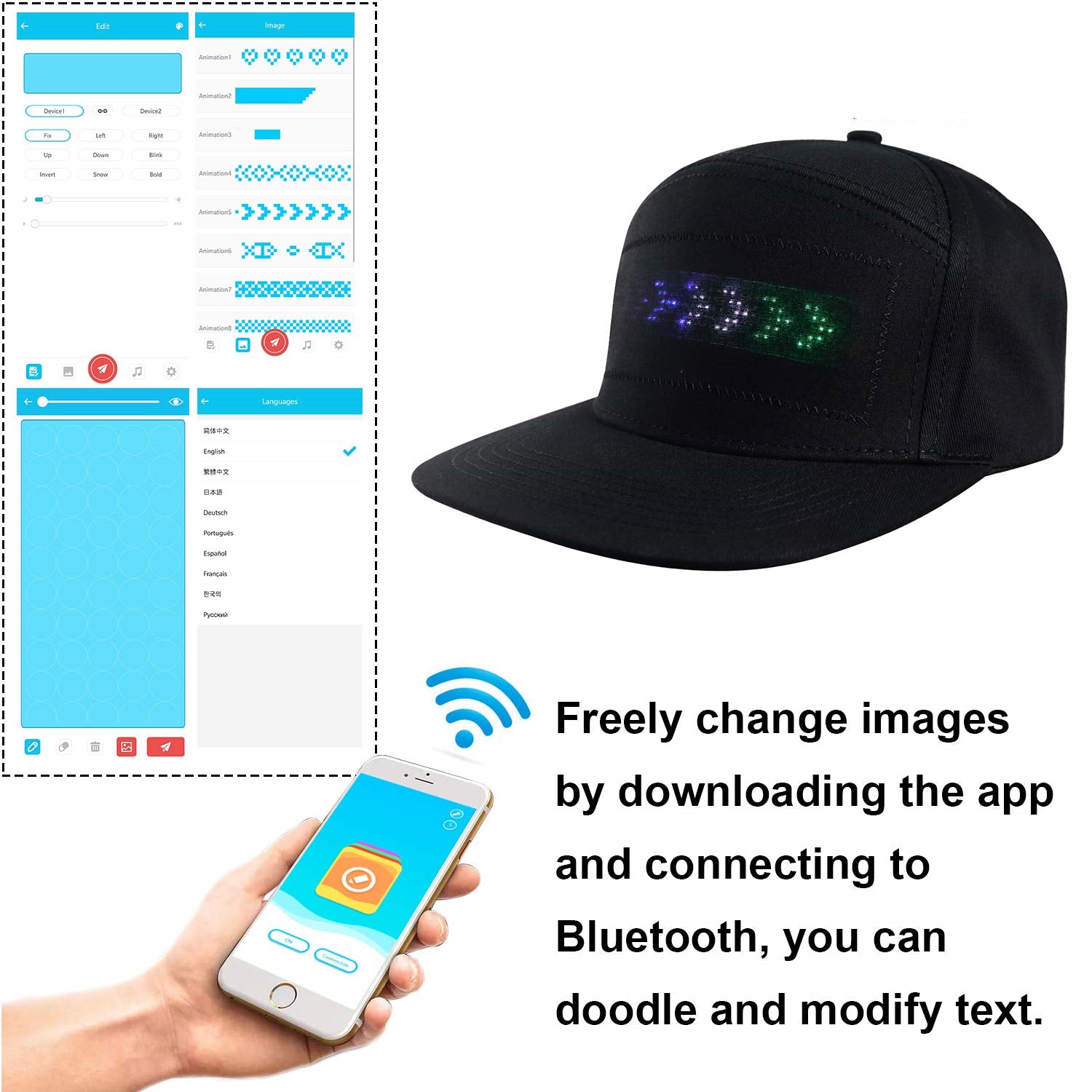 Crelander Super Cool LED Display Hat – Crelanders