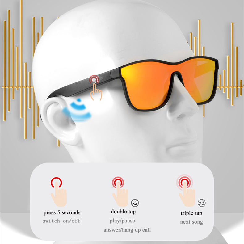 KY Smart Wireless Wireless Bluetooth 5.0 Gafas de sol Deporte al aire libre Anteojos